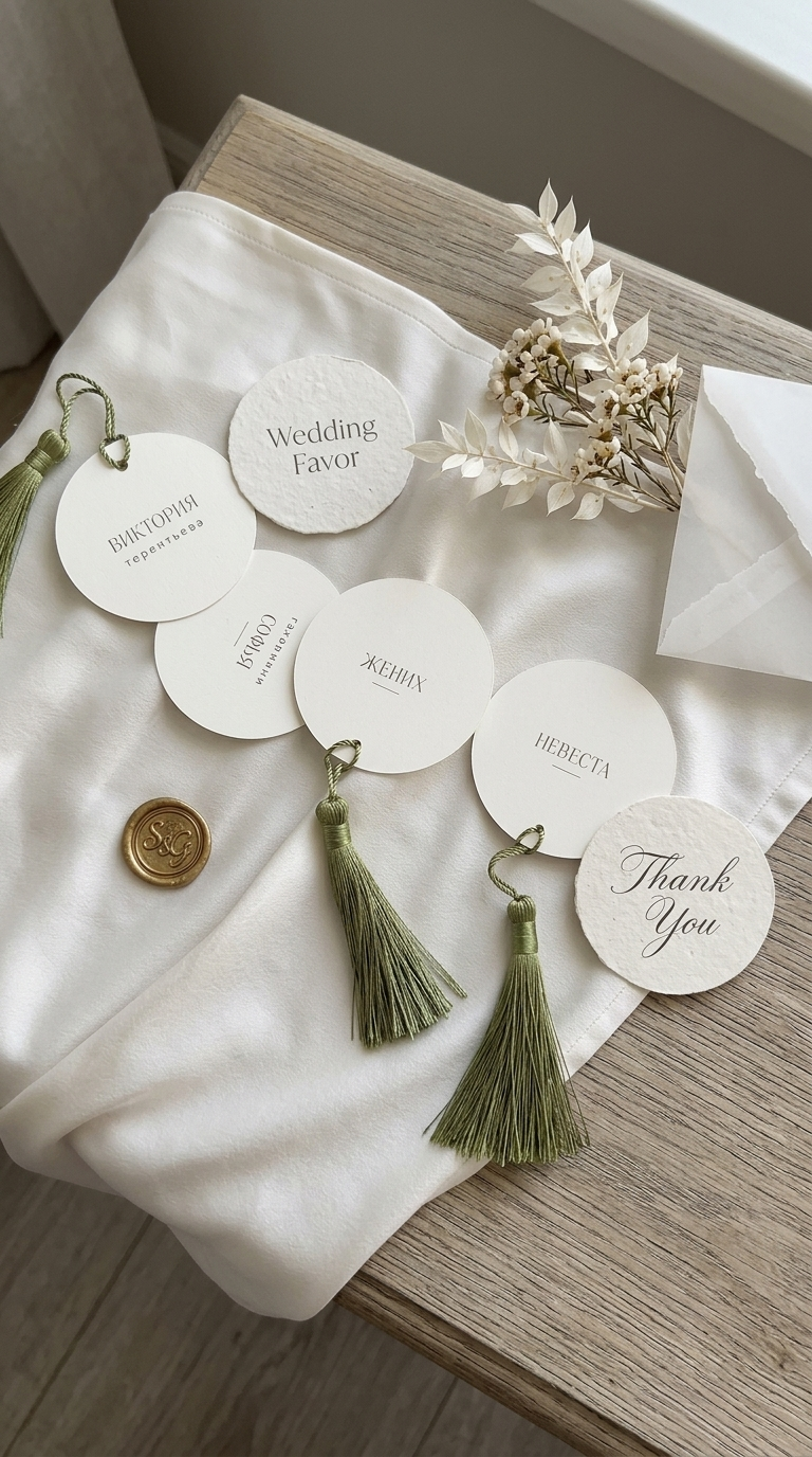 Custom Wedding Favor Tags & Thank You Tags (Wholesale)