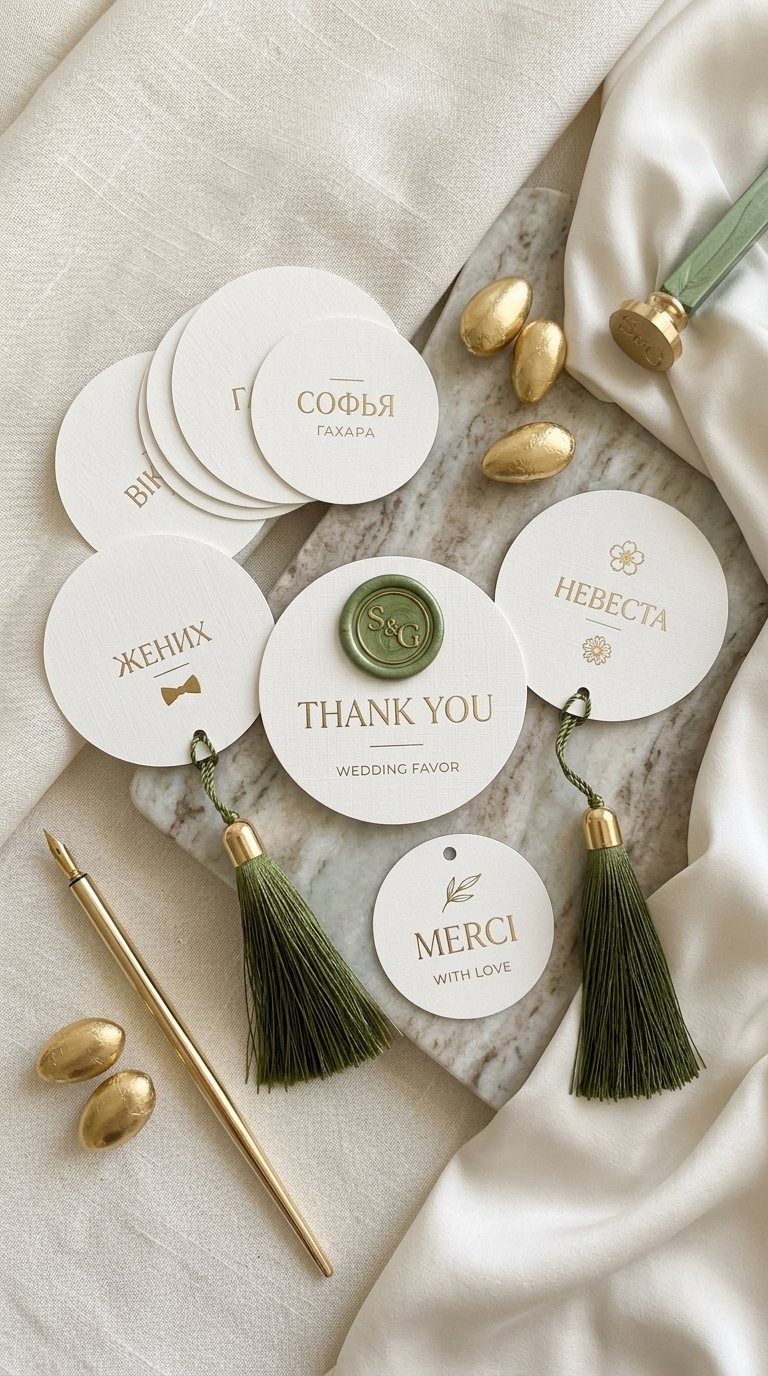 Custom Wedding Favor Tags & Thank You Tags (Wholesale)