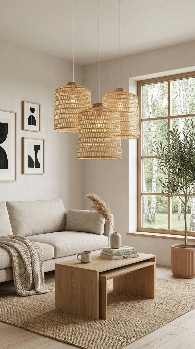 VAREE – Pendelleuchte aus Bambus