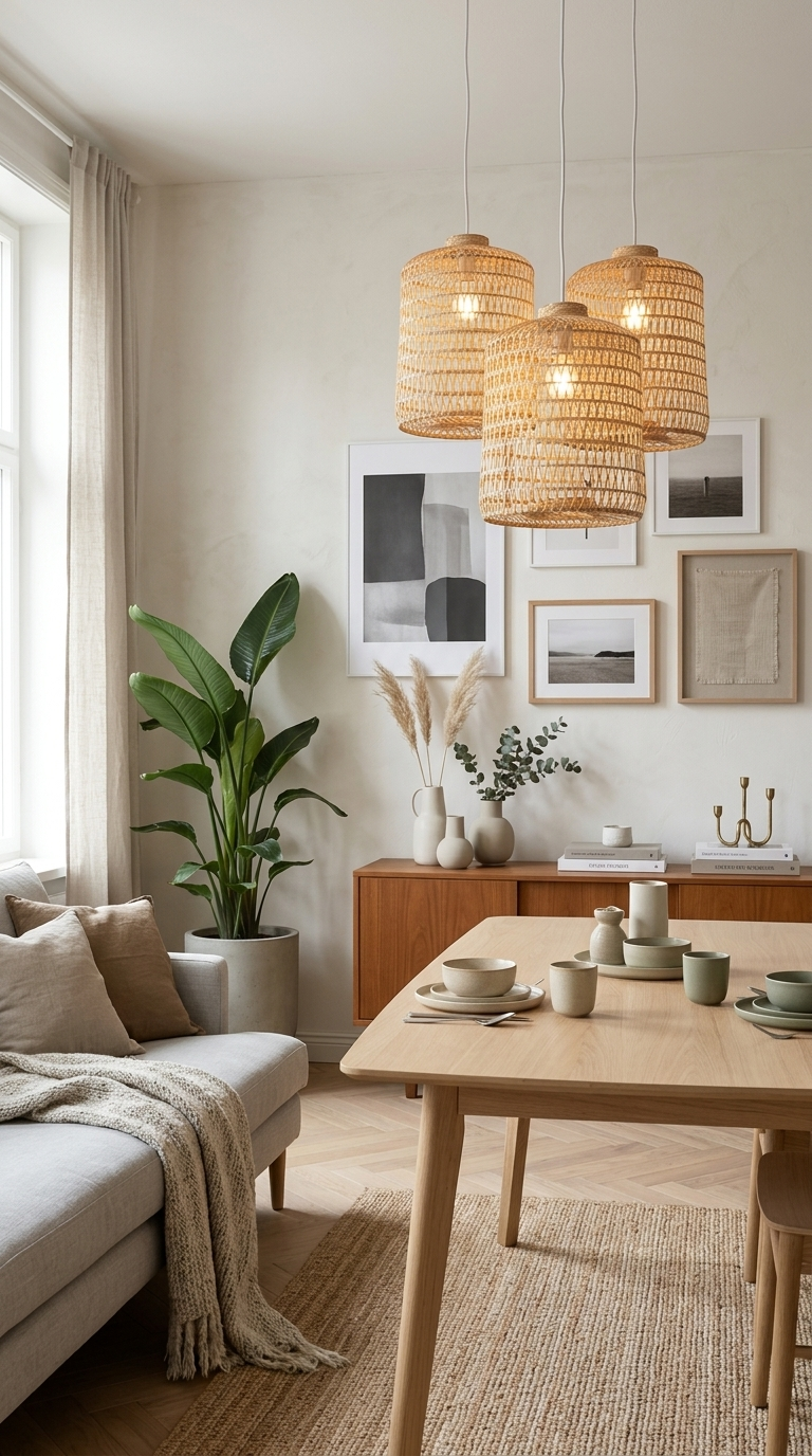 VAREE – Pendelleuchte aus Bambus
