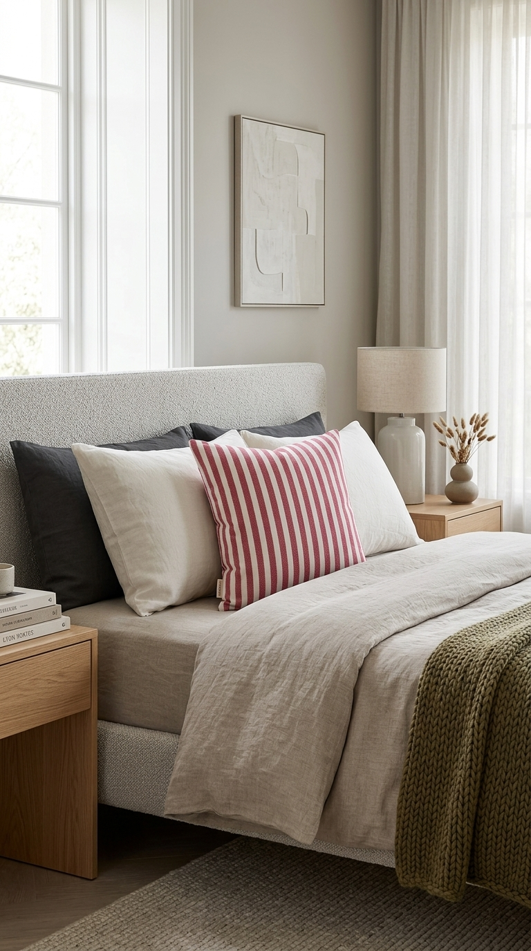 WANALA Hand Loom Natural Fiber Decorative Pillow Cover