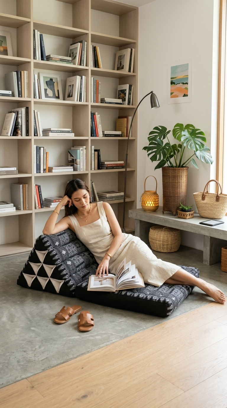 WA CHI RA - Thai Triangle Cushion (1-Fold Recliner Cushion)