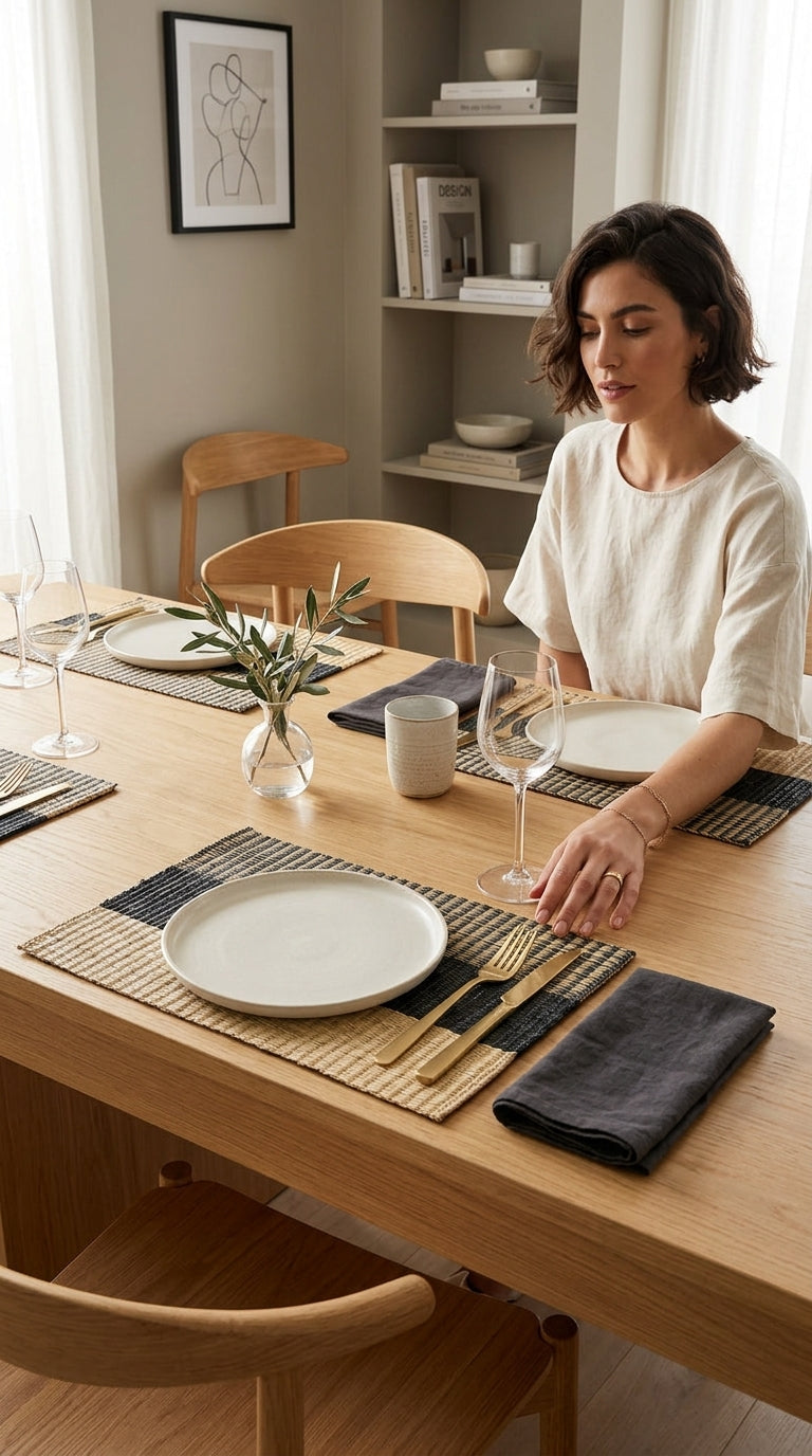 WI RA KAN - Woven Boho Placemats