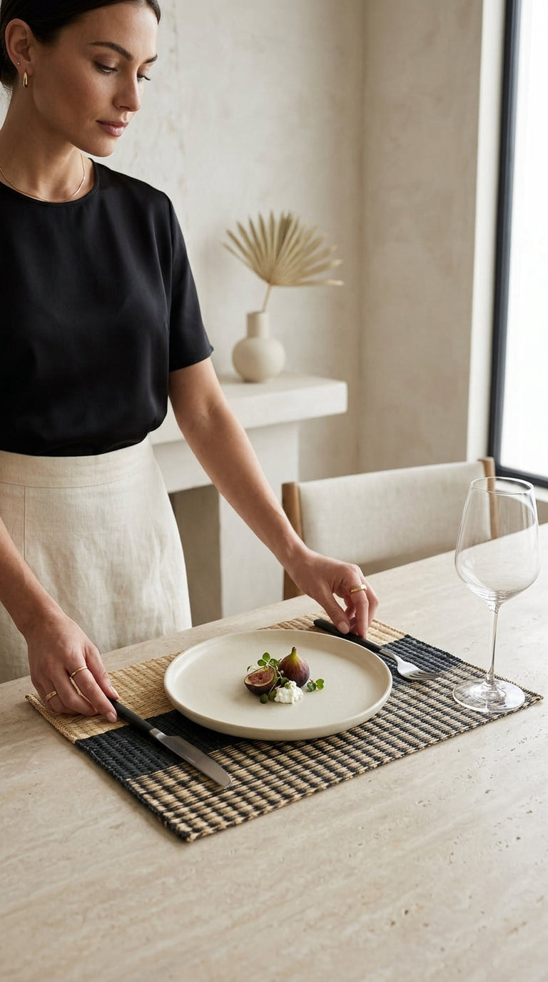 WI RA KAN - Woven Boho Placemats