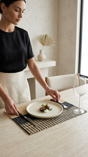 WI RA KAN - Woven Boho Placemats