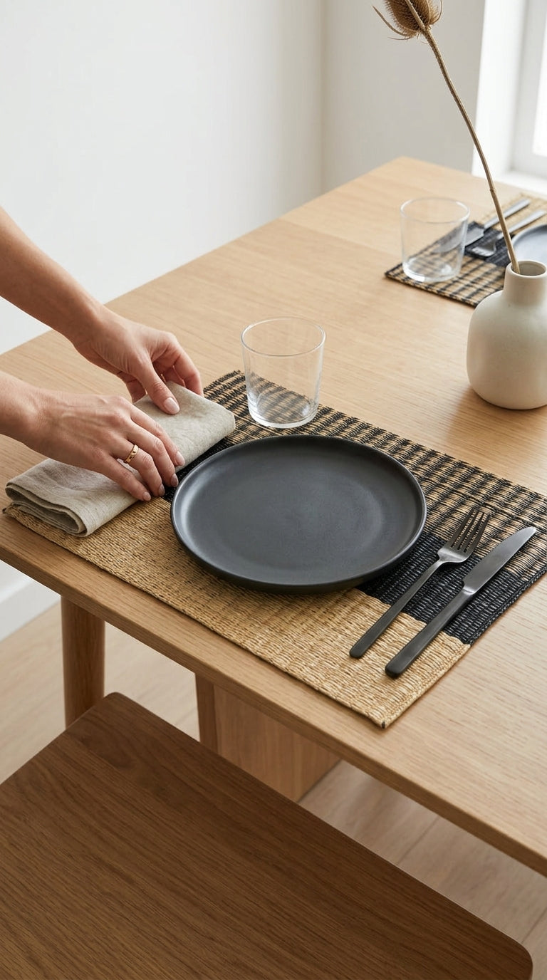 WI RA KAN - Woven Boho Placemats
