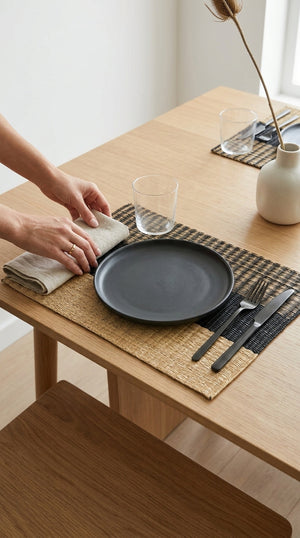 WI RA KAN - Woven Boho Placemats