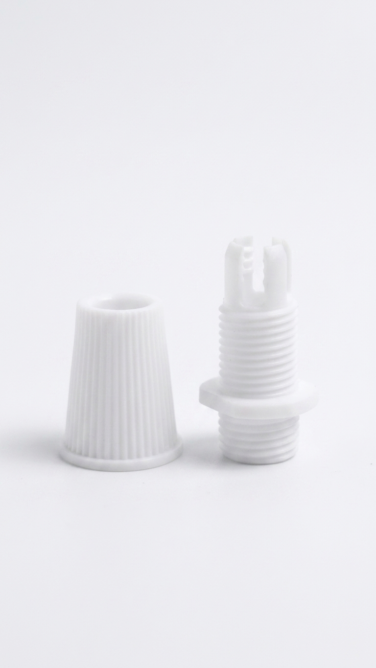 White Cord Grips Lampshade Holder – Plastic Screw Style Cord Grip (20 pcs.)