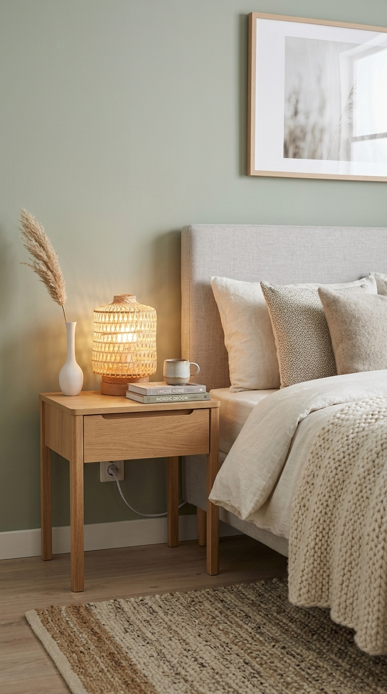 YA NA PAT Natural Cylinder Bamboo Table Lamp