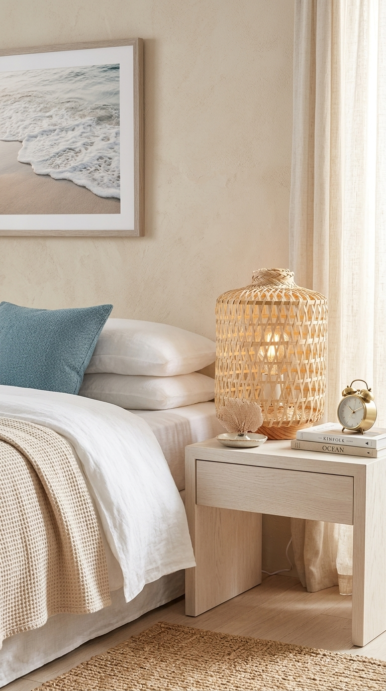 YA NA PAT Natural Cylinder Bamboo Table Lamp