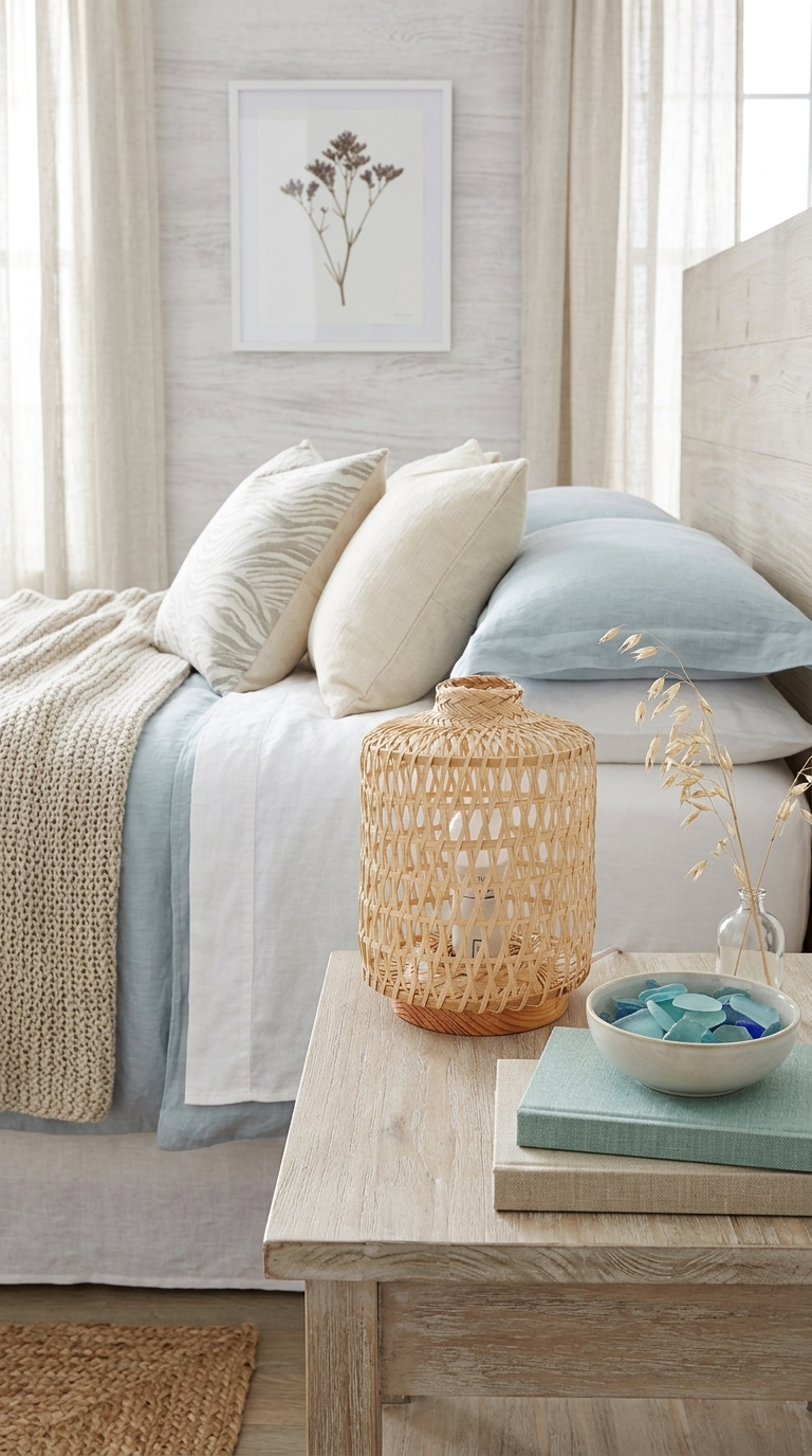 YA NA PAT Natural Cylinder Bamboo Table Lamp