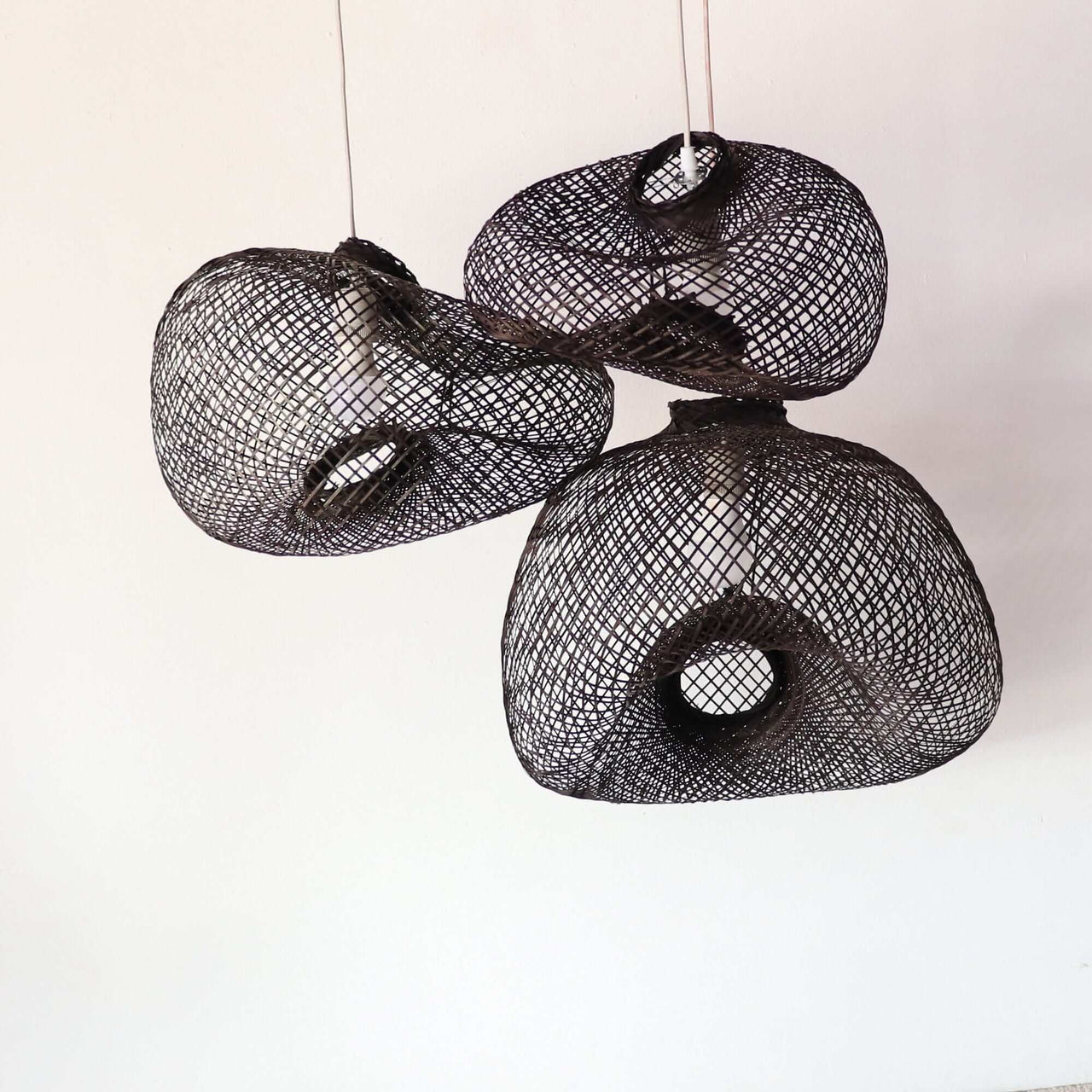 Teeraya - Black Bamboo Pendant Light (Black)