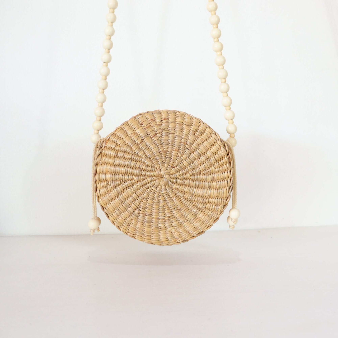 ALIYAH - Round Straw Basket Bag