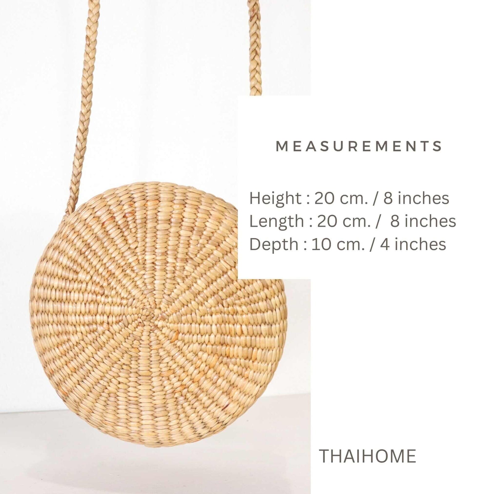 ATCHA RA PRON - Cross Body Round Straw Bag