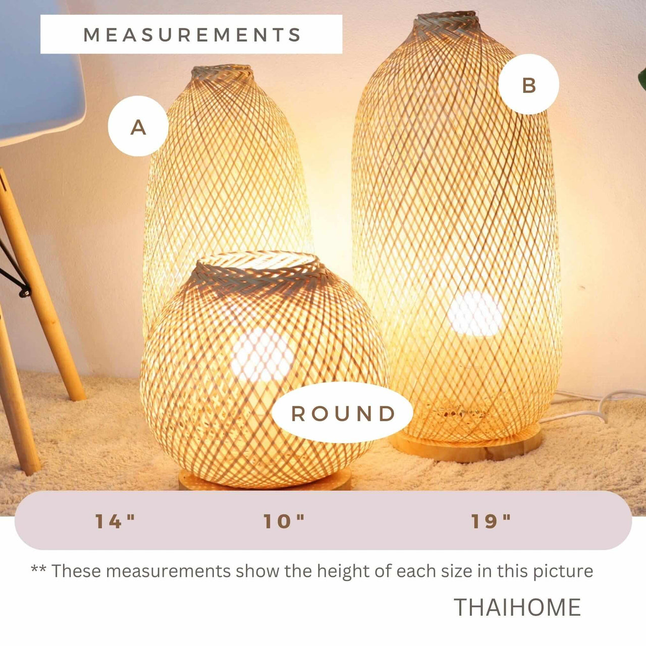 PAKPING - Boho Floor Lamp (A B & C)