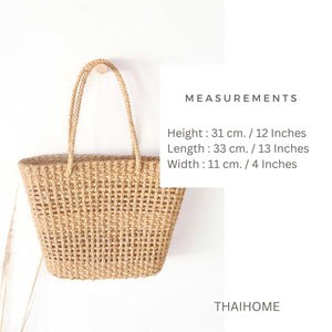 THAIHOME Handbags Alinda - Straw French Basket Bag