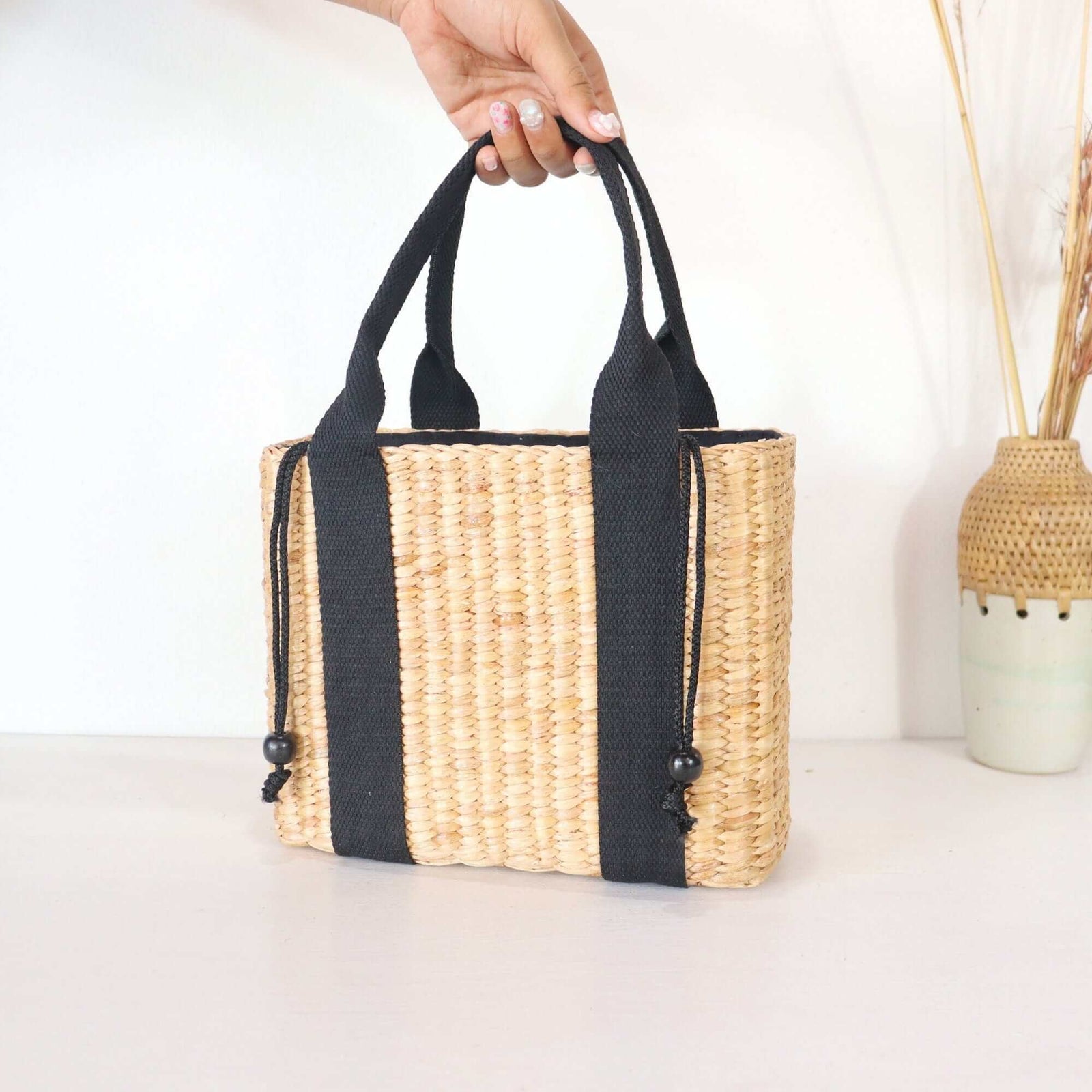 CHA EM - Straw Bag Basket