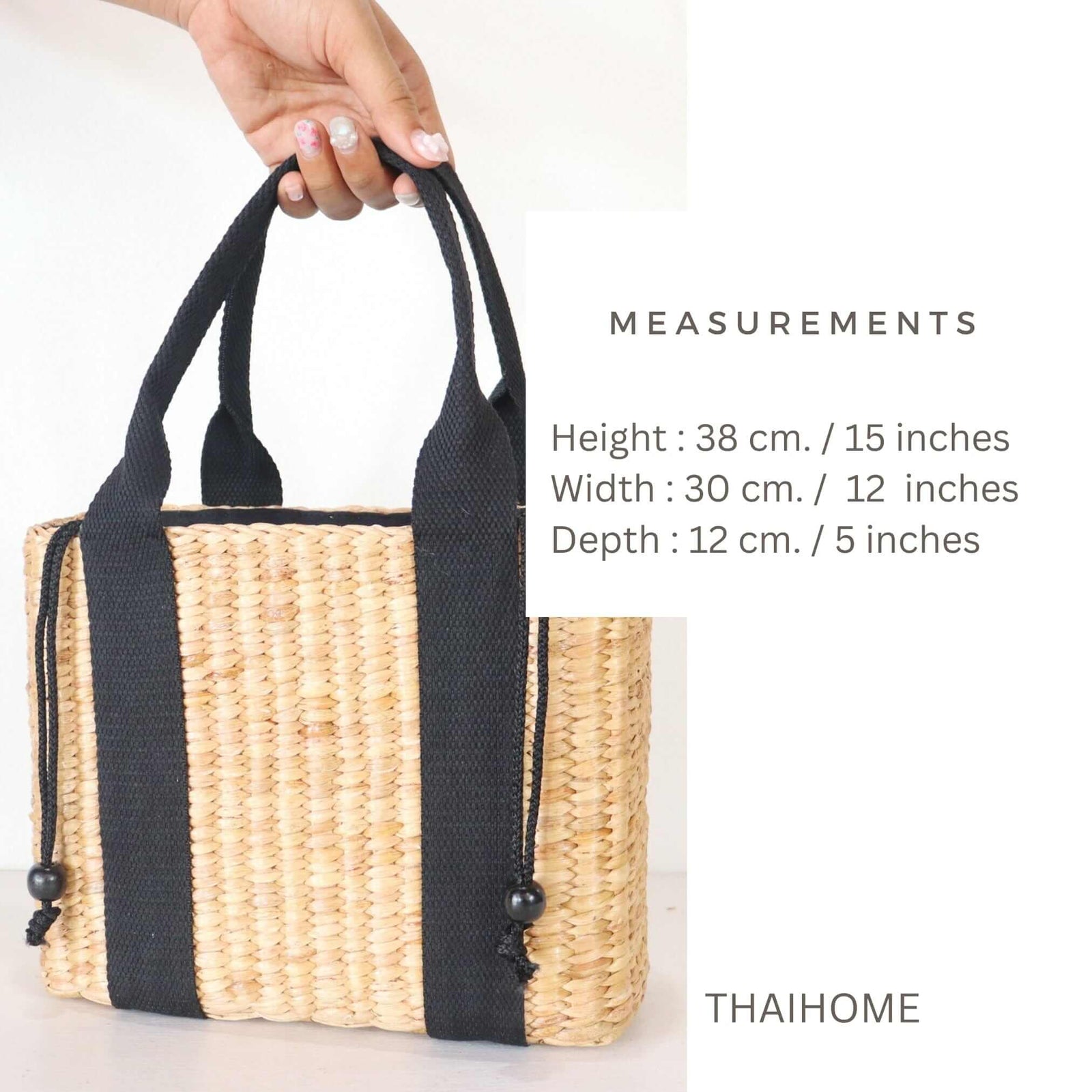 CHA EM - Straw Bag Basket