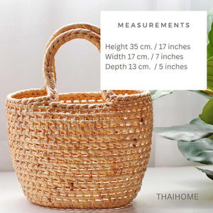 THAIHOME Handbags CHUTIMON - Straw Basket Bag