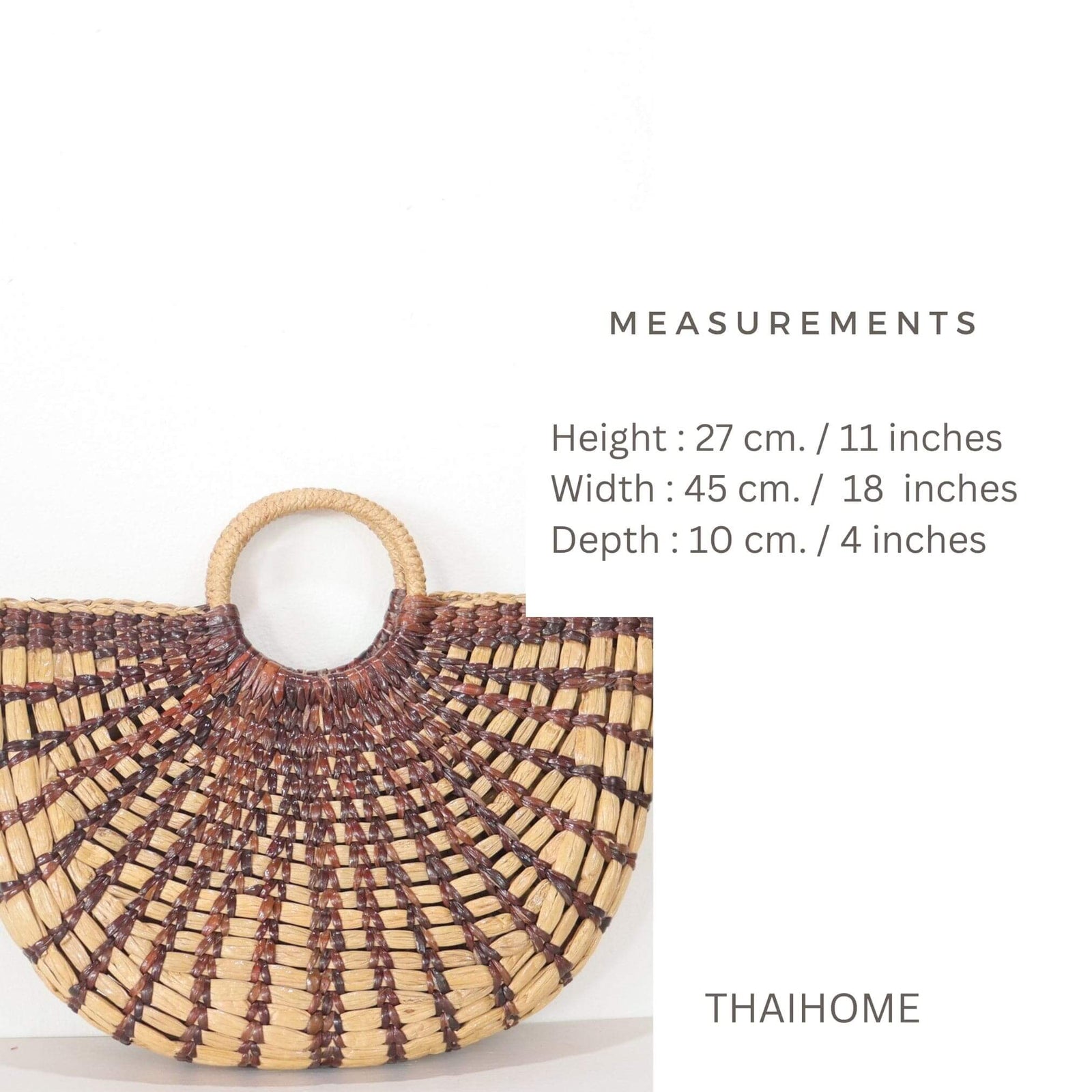 NUTTANICHA - Top Handle Straw Bag