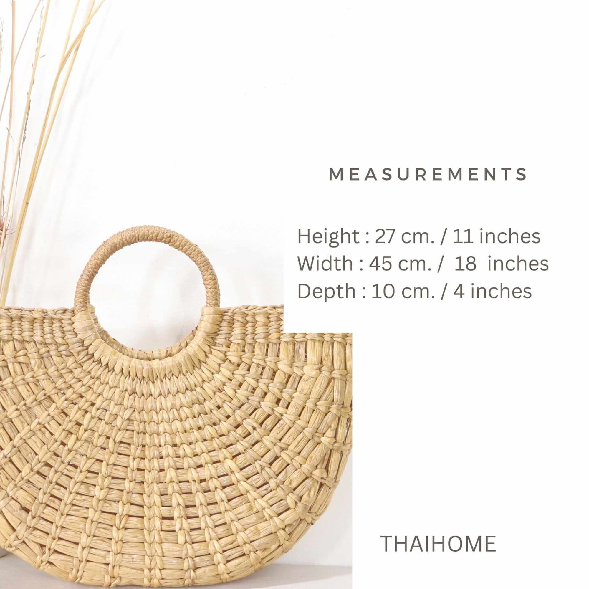 THAIHOMESHOP NUTTAPRON - Top Handle Straw Bag
