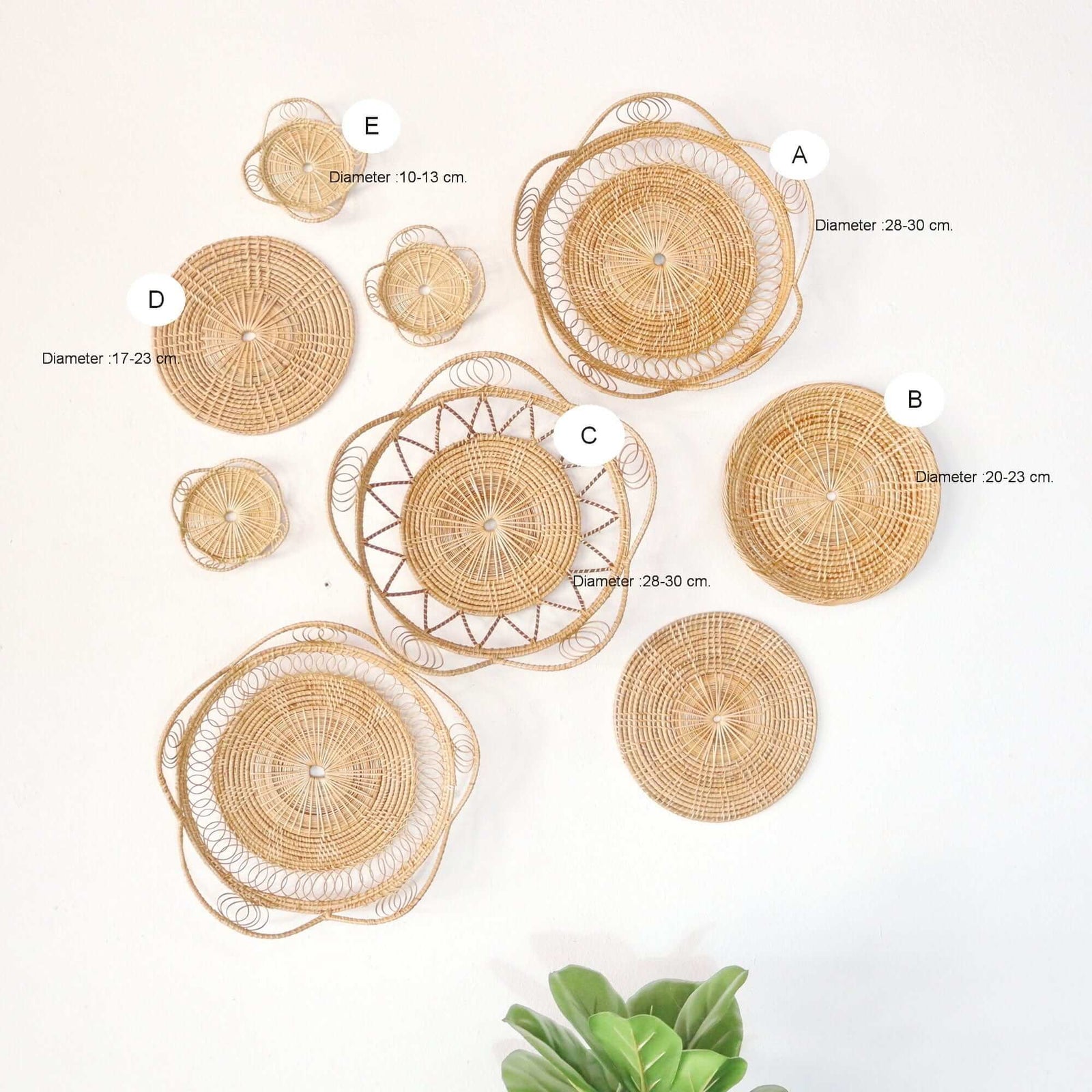 LA VI PA - Wall Hanging Art Decor Set of 9