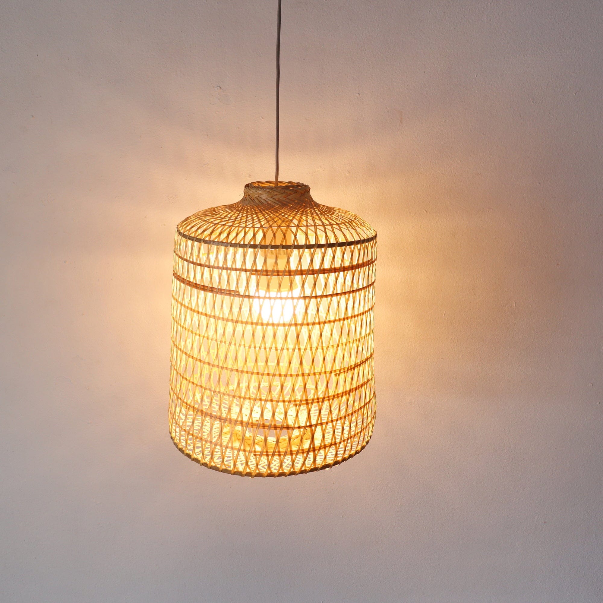 THARA-Bamboo Pendant Light Shade Extra Large