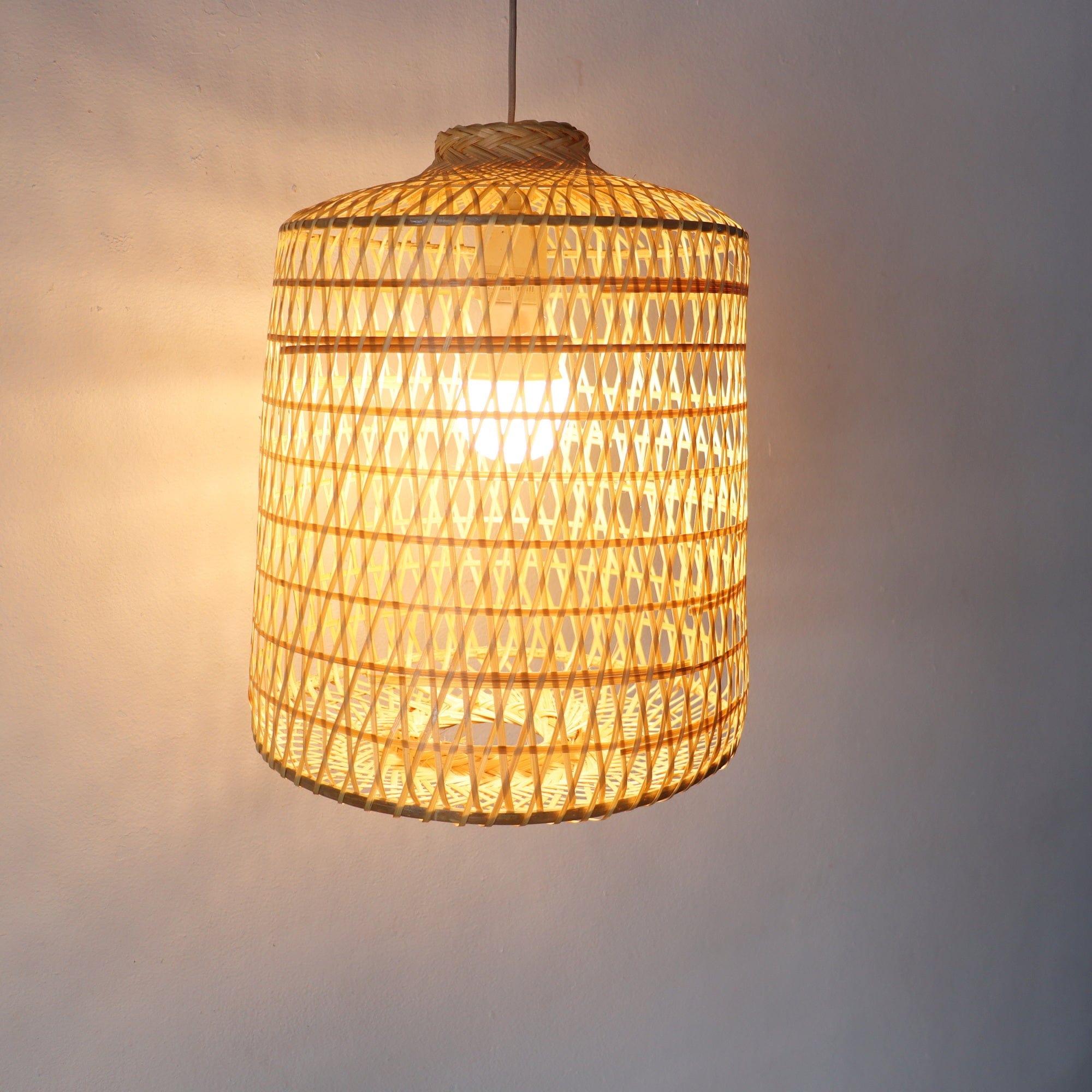 THARA-Bamboo Pendant Light Shade Extra Large