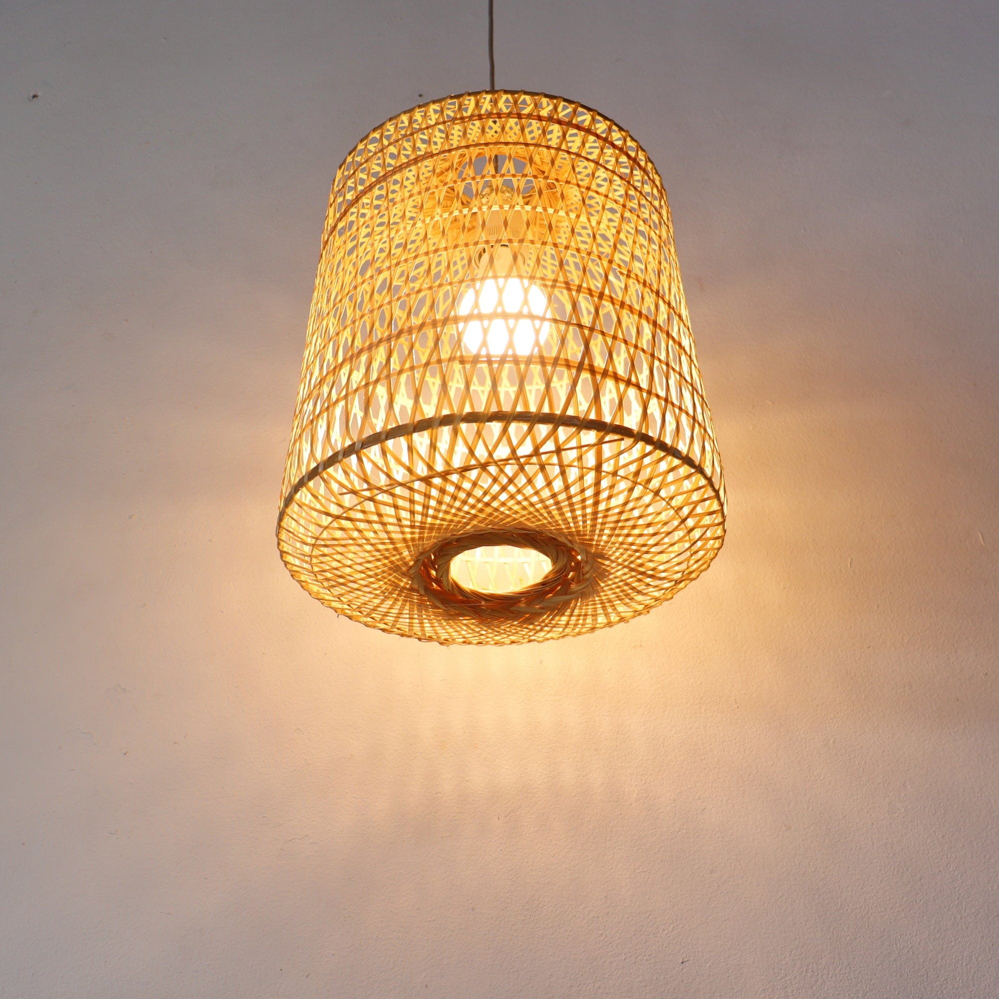 THARA-Bamboo Pendant Light Shade Extra Large