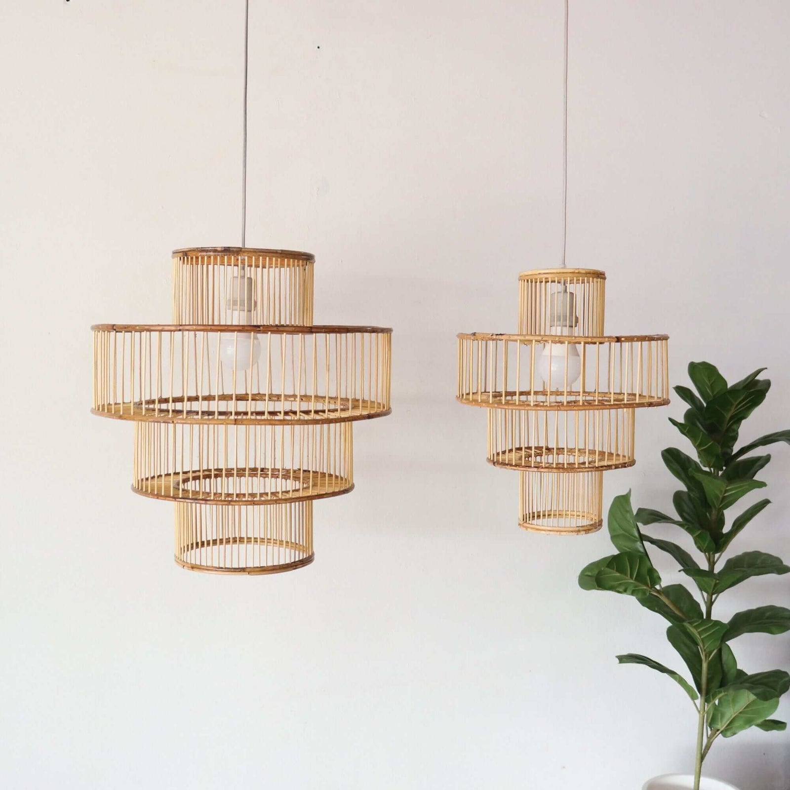 CHA NI TA - Rattan Pendant Light (16-20 Inches)