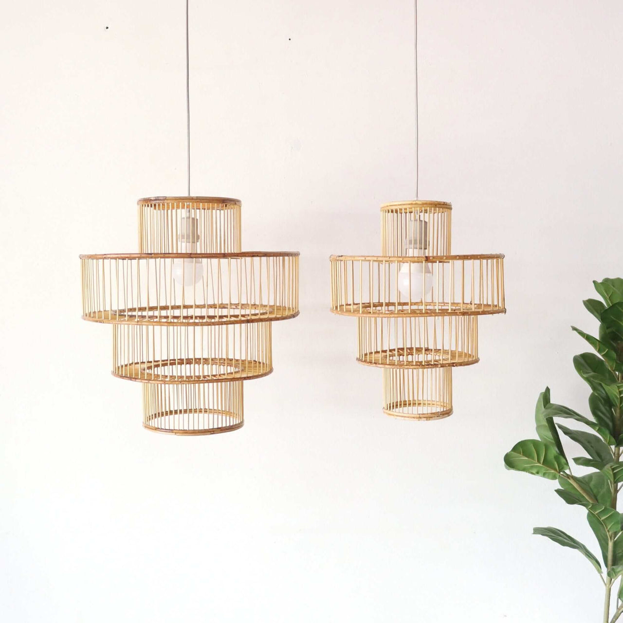 CHA NI TA - Rattan Pendant Light (16-20 Inches)
