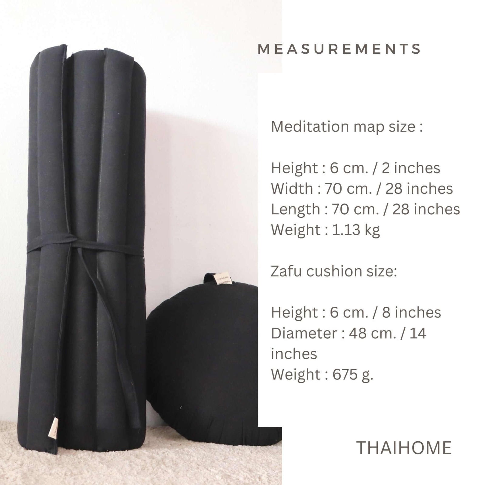 JI RA THA - Thai Meditation Cushion (Set)