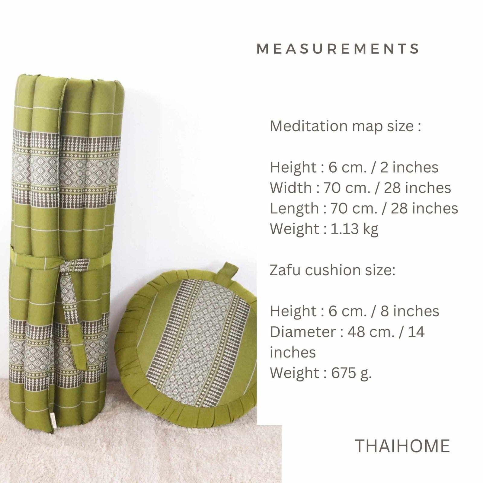 DA RUN- Thai Meditation Cushion (Set)