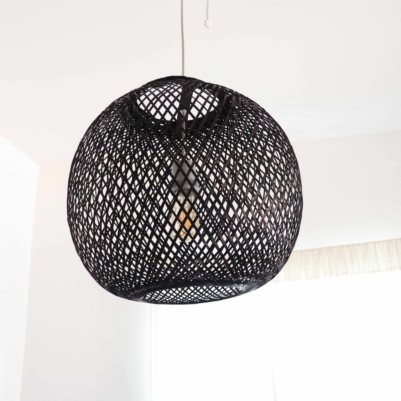 JUNDARA - Black Bamboo Pendant Light
