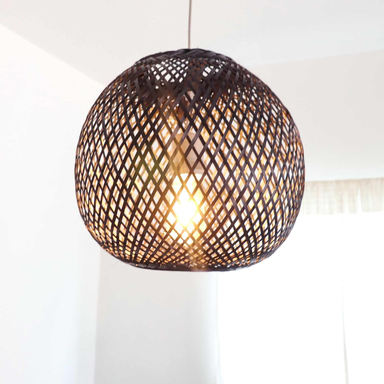 JUNDARA - Black Bamboo Pendant Light