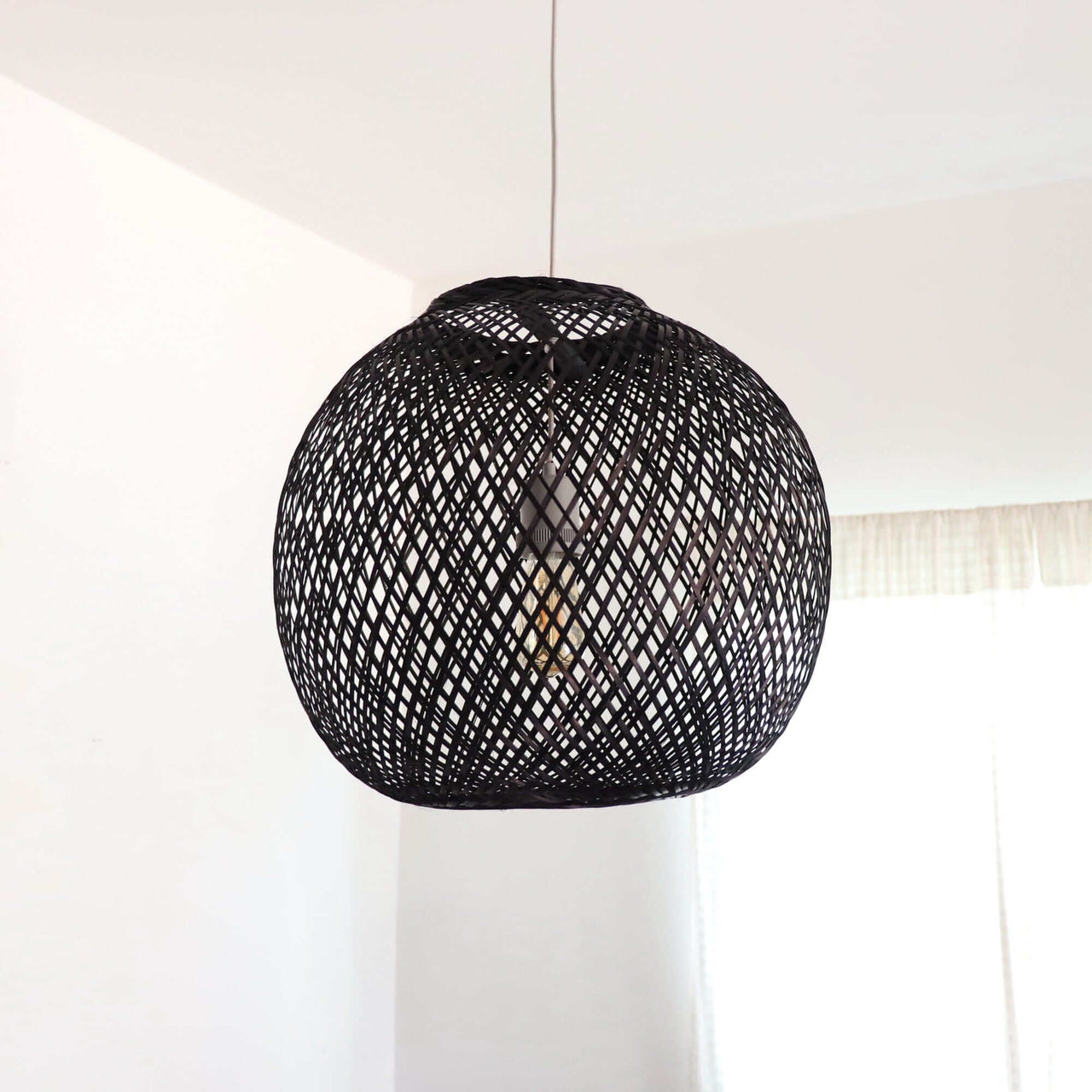 JUNDARA - Black Bamboo Pendant Light