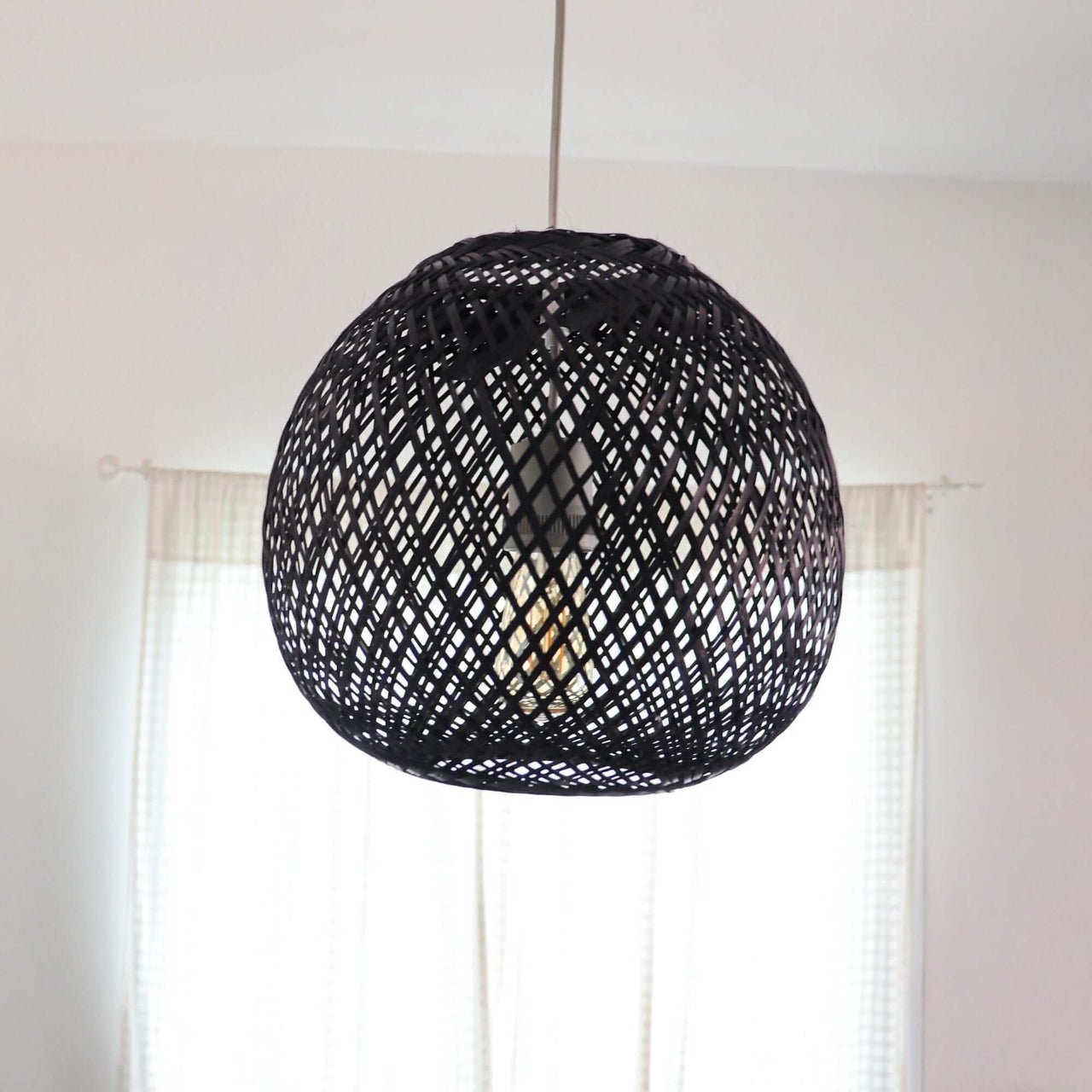 JUNDARA - Black Bamboo Pendant Light