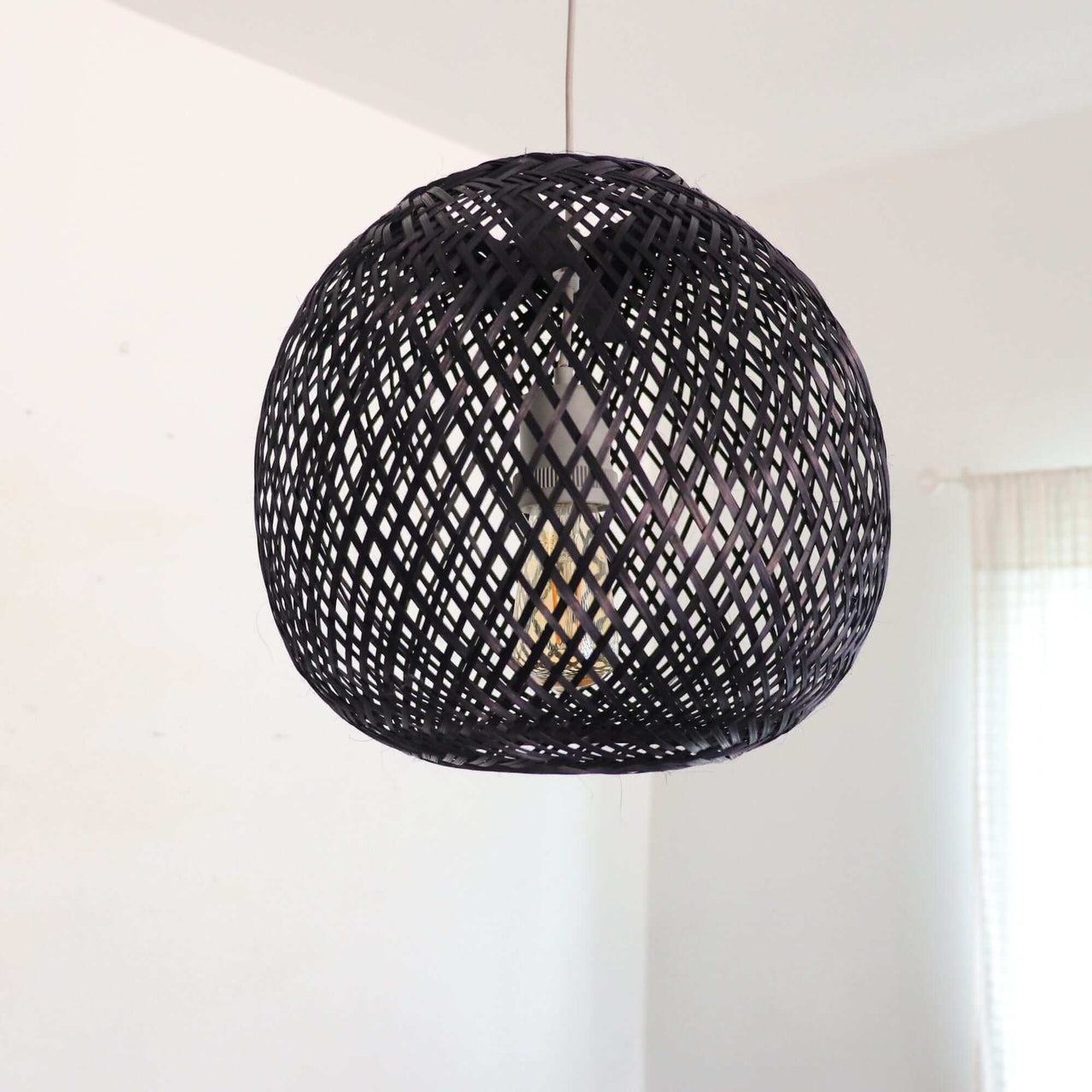 JUNDARA - Black Bamboo Pendant Light