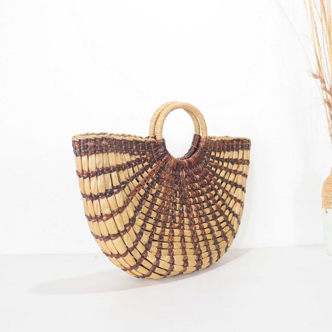 NUTTANICHA - Top Handle Straw Bag