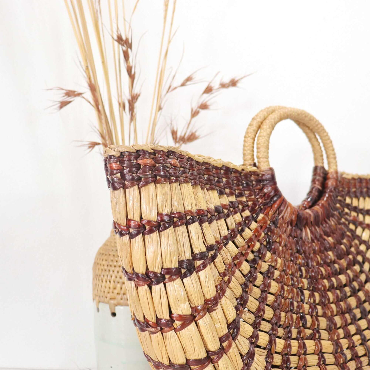NUTTANICHA - Top Handle Straw Bag