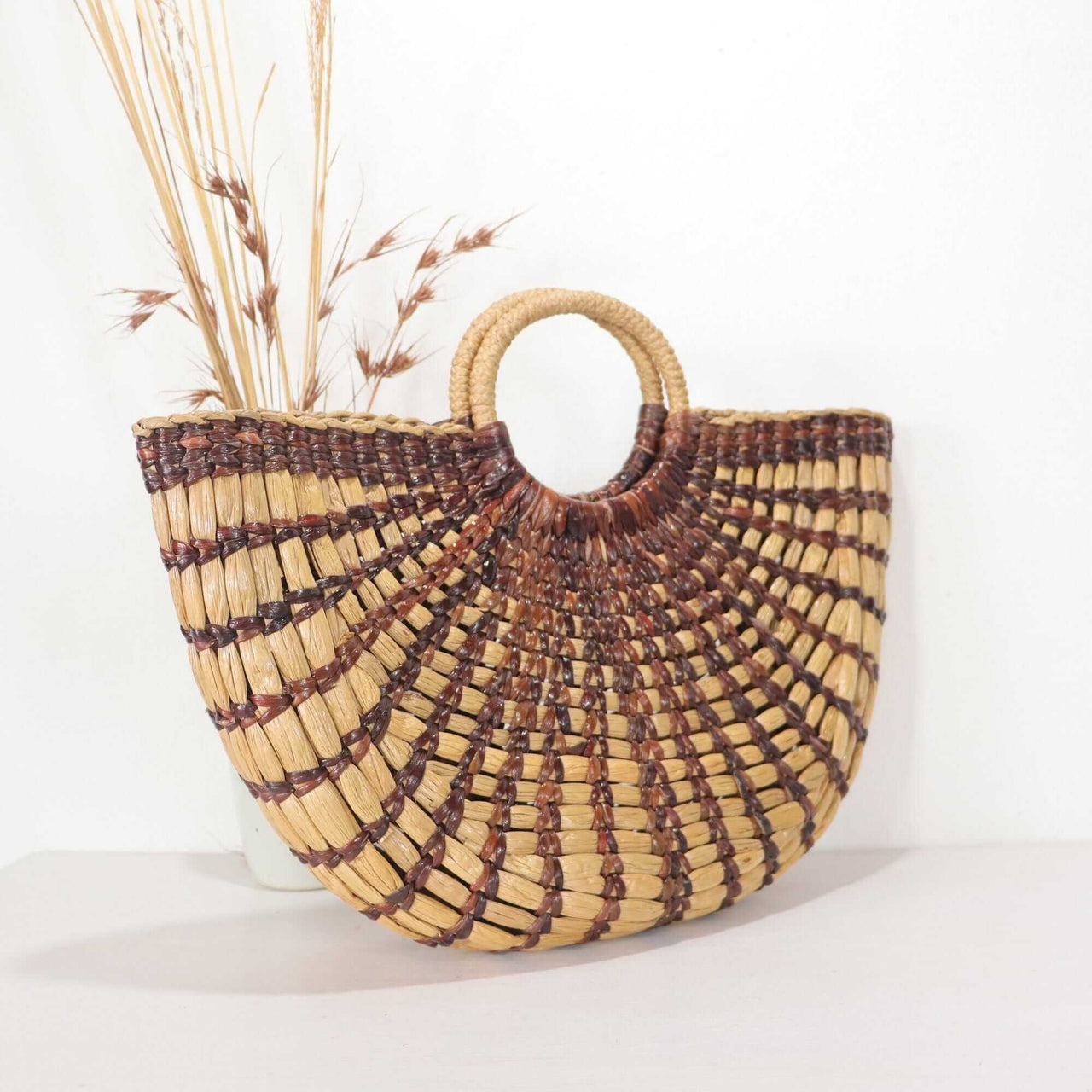 NUTTANICHA - Top Handle Straw Bag