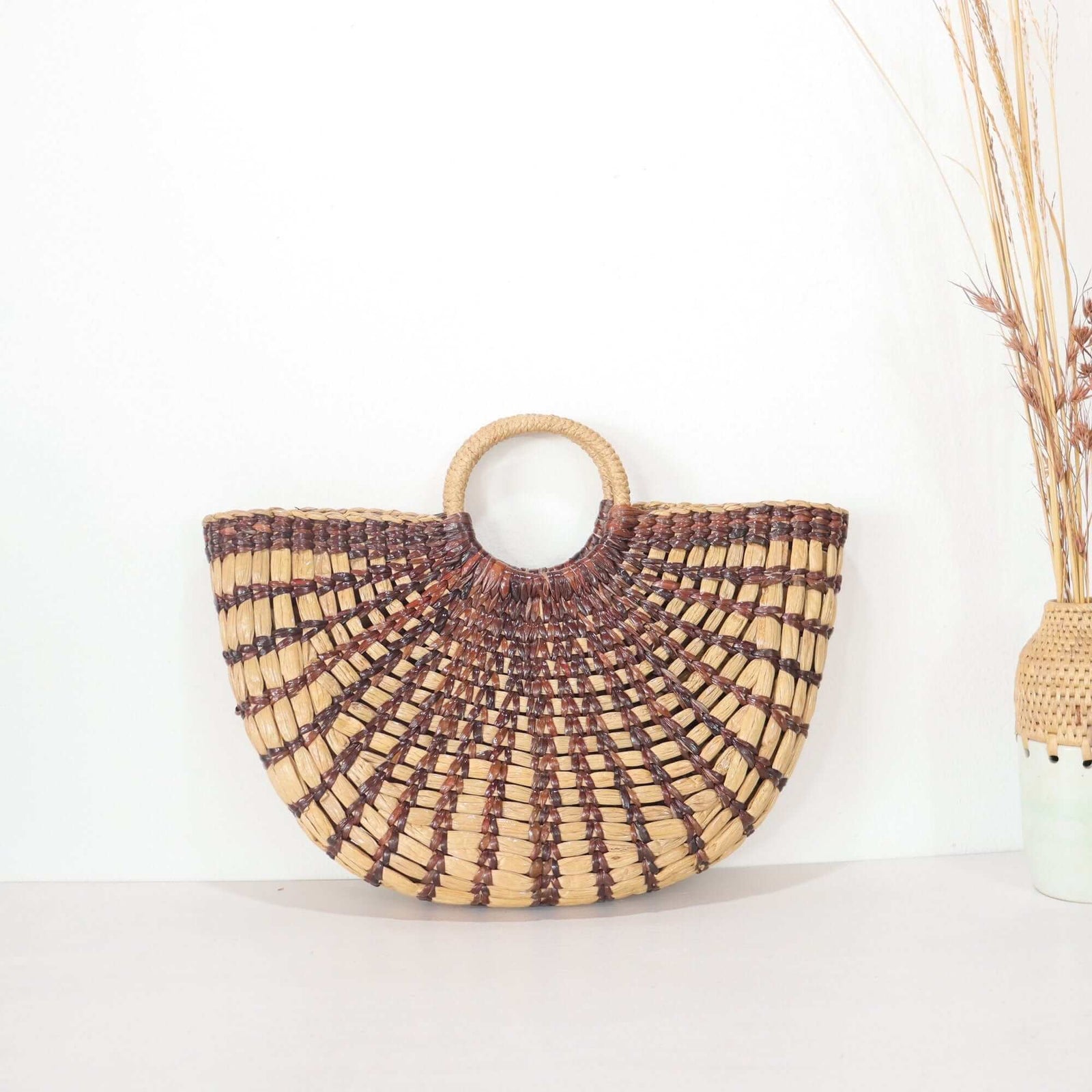 NUTTANICHA - Top Handle Straw Bag