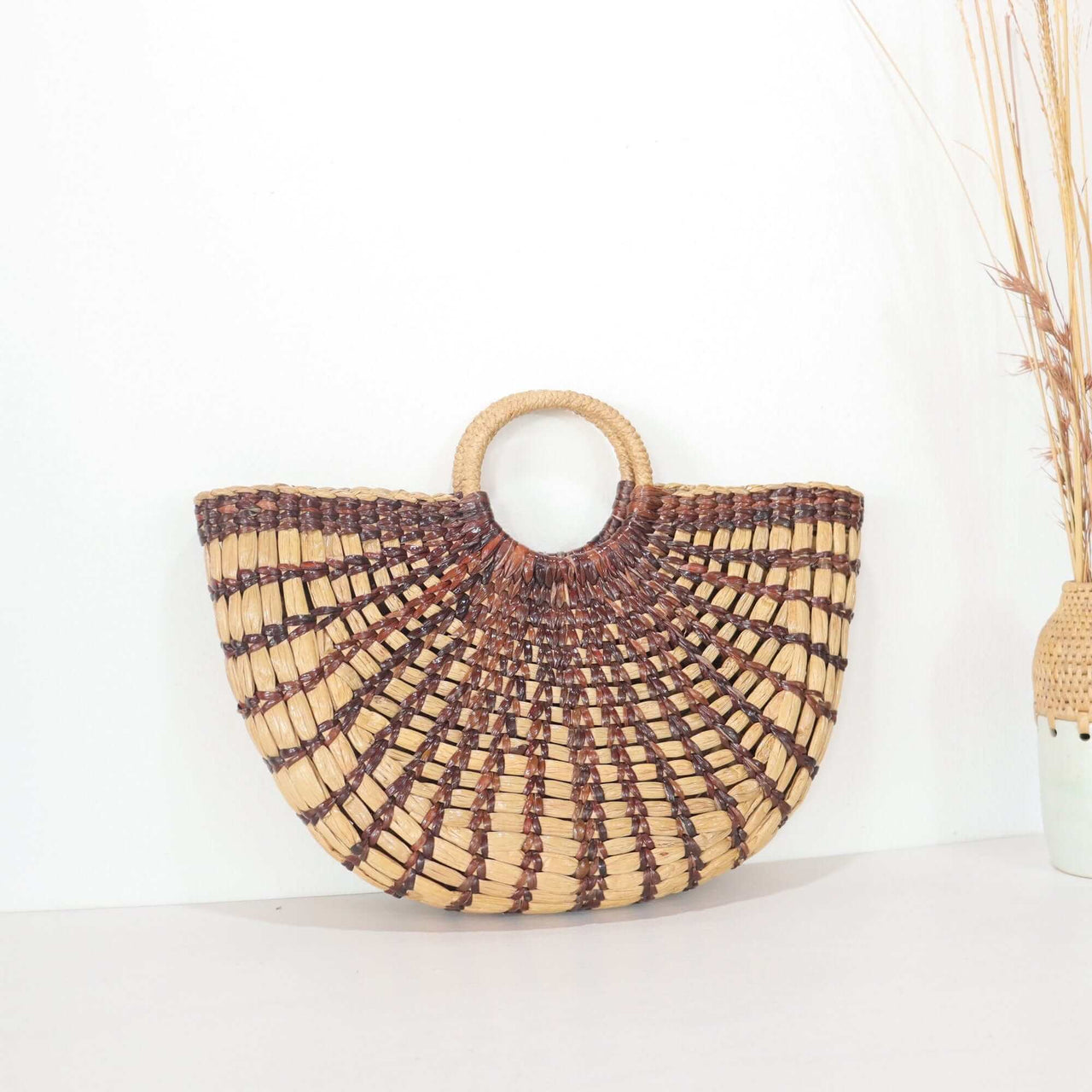 NUTTANICHA - Top Handle Straw Bag