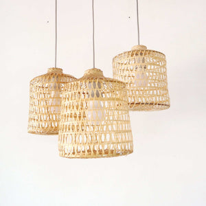 THAIHOME Pendant Light THARA Bamboo Pendant Light Shade (12 -21 Inches)