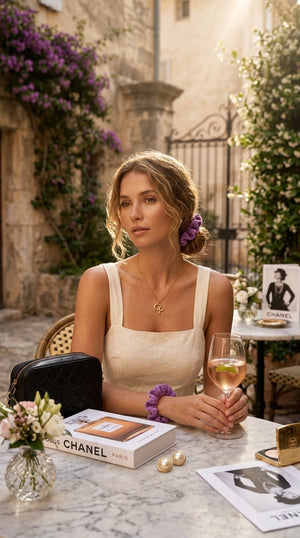 Purple Tones - Hand Crochet Scrunchies