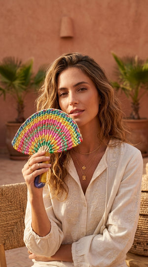 LA LA VAN – Handwoven Fan (Wall Hanging & Hand Fan)