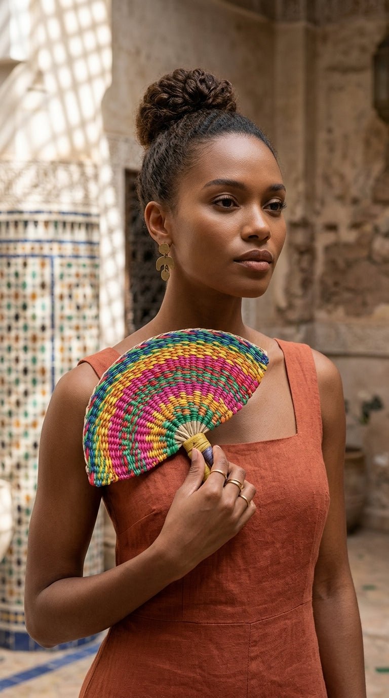 LA LA VAN – Handwoven Fan (Wall Hanging & Hand Fan)