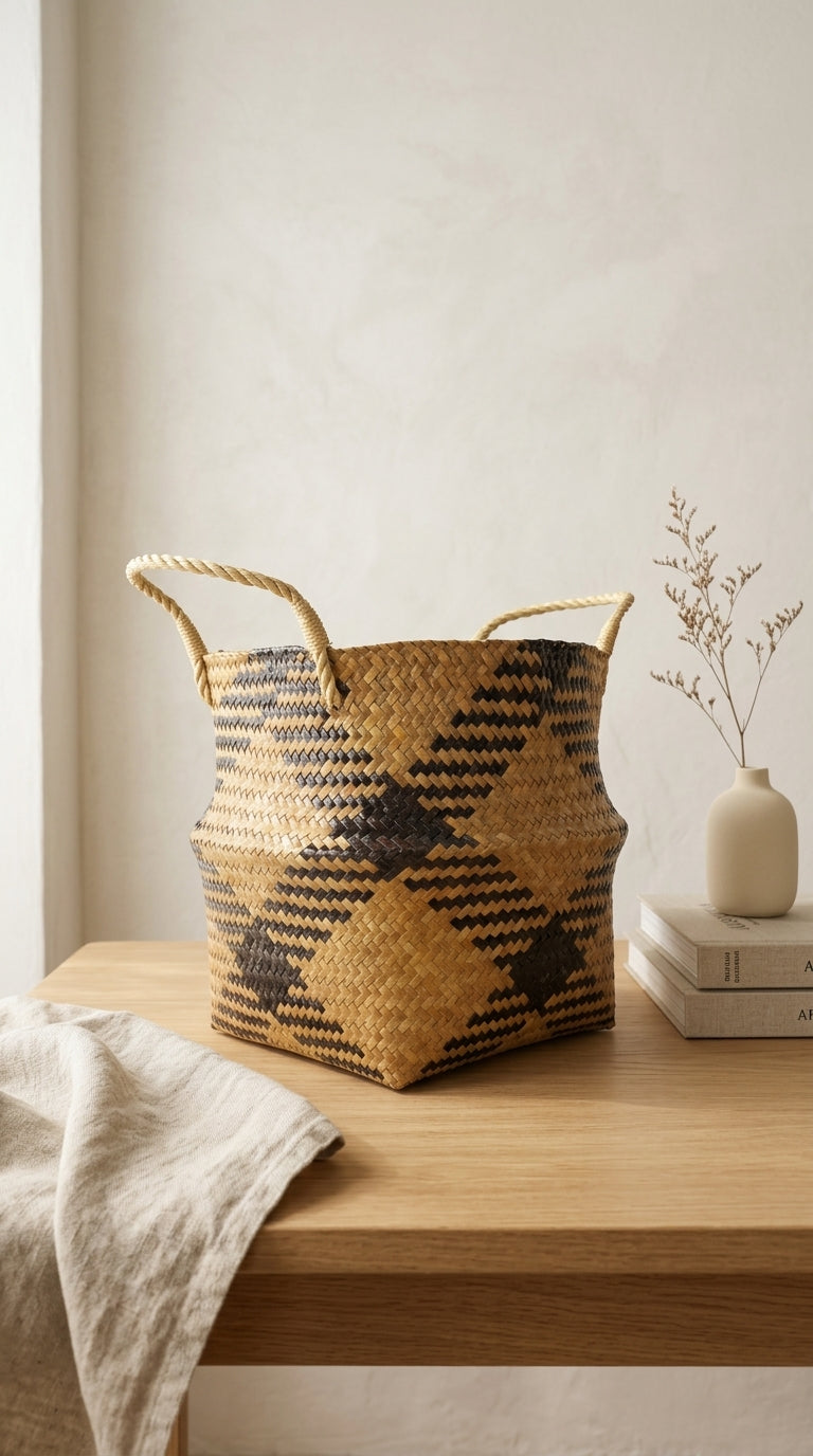 Cesta de mimbre de 11 pulgadas