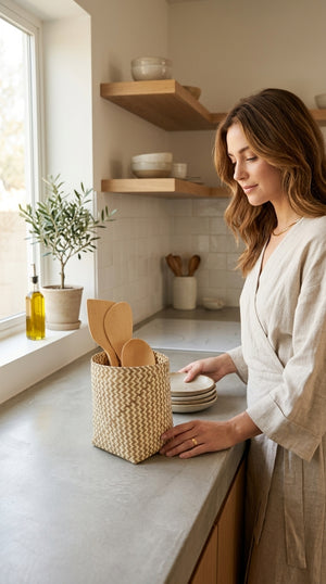 THA MI KA - Panier de rangement (Lot de 2)