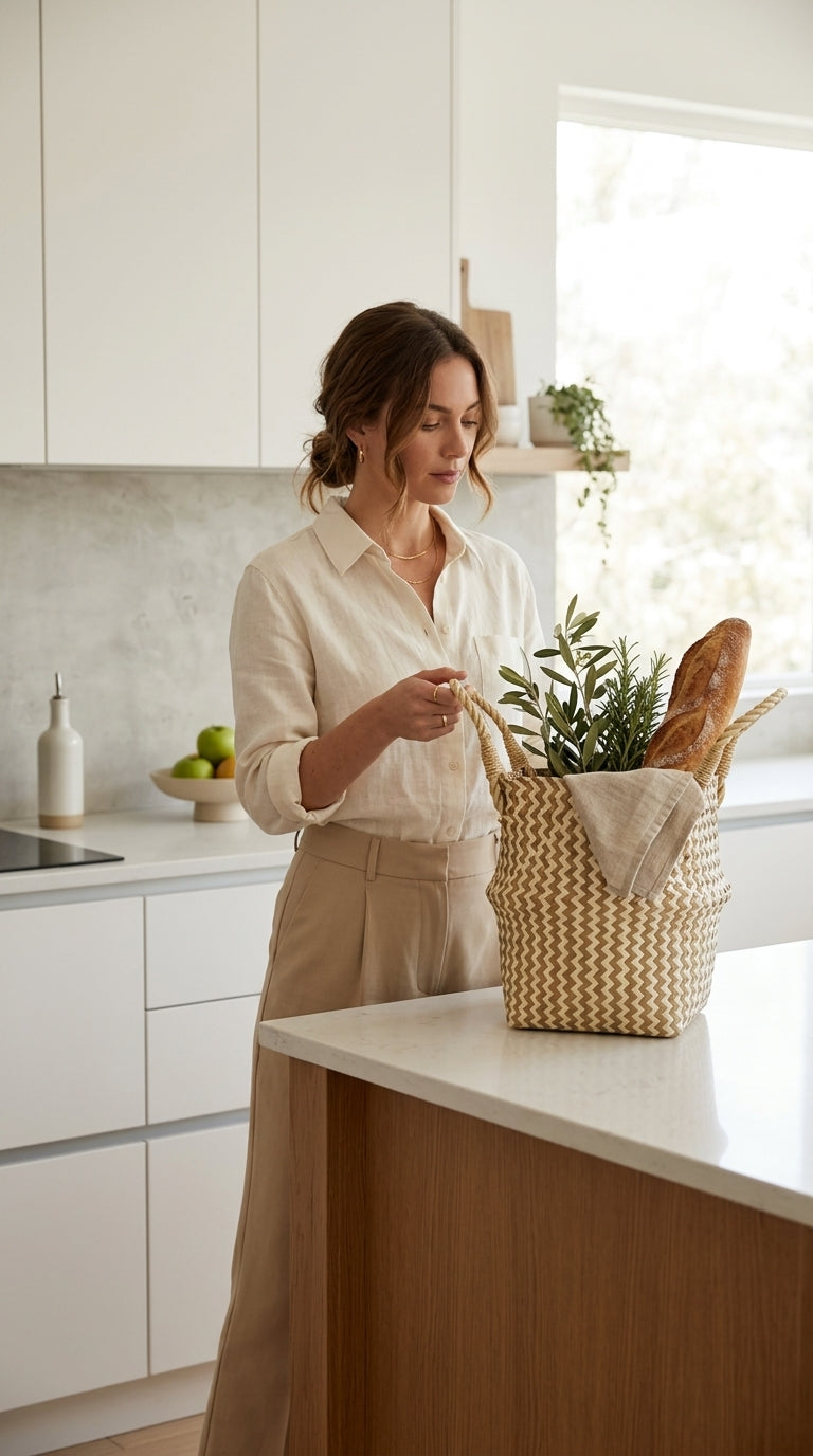 TA MA - Panier en osier (Lot de 2)